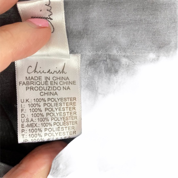 Chicwish Black Satin Full A-Line Circle Ball Gown Princess Skirt Revolve S - Picture 6 of 6